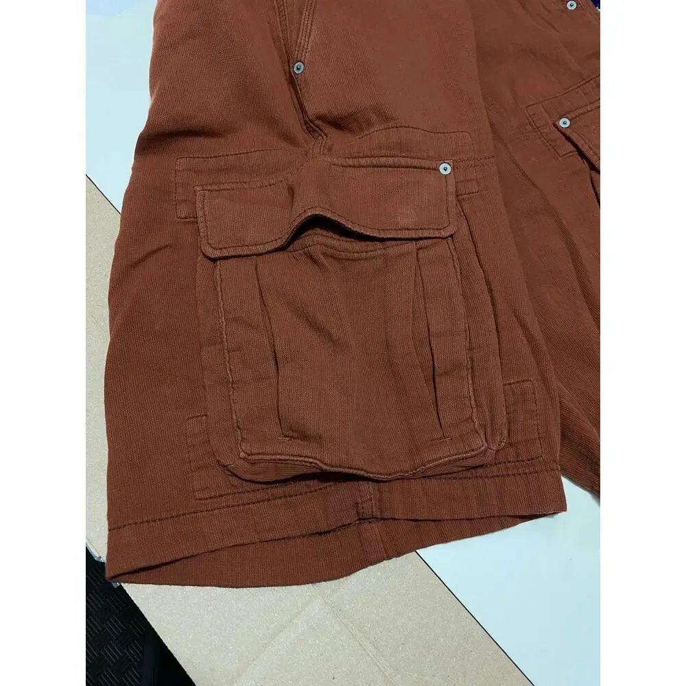 Tommy Bahama Cargo Shorts Size 38 Rust Orange Cotton Utility Pockets - Picture 3 of 9